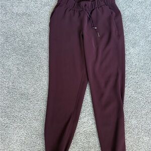 Lululemon Athletica Maroon Jogger Pants